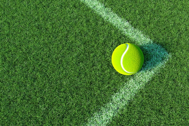 Pelota de tenis en The Corner Court.