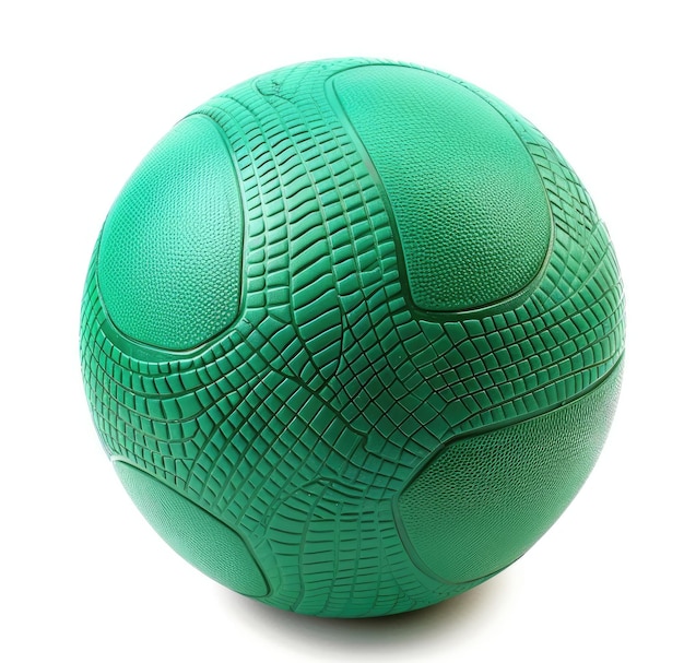 Una pelota de voleibol verde