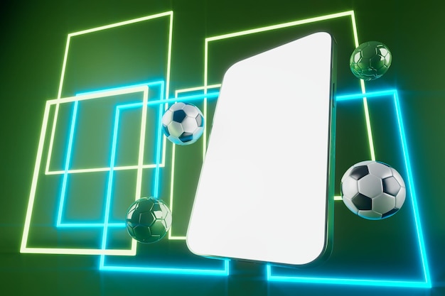 Pelotas de fútbol objeto deporte pelota diseño 3d fútbol