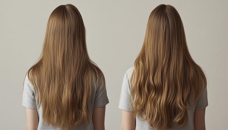 una peluca con un corte que dice línea de cabello