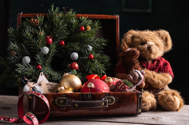 Peluches antiquados para o Natal