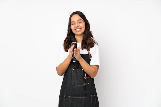 Peluquería mujer en estudio