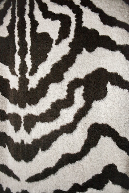 Pelzstoff mit Zebrafellmuster