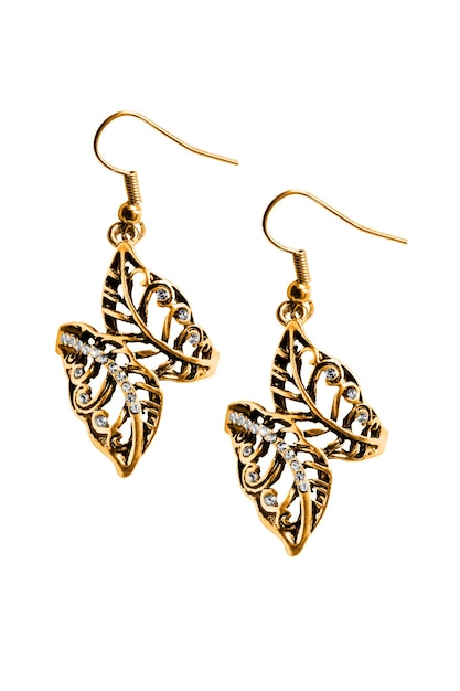 Pendientes vintage aislados