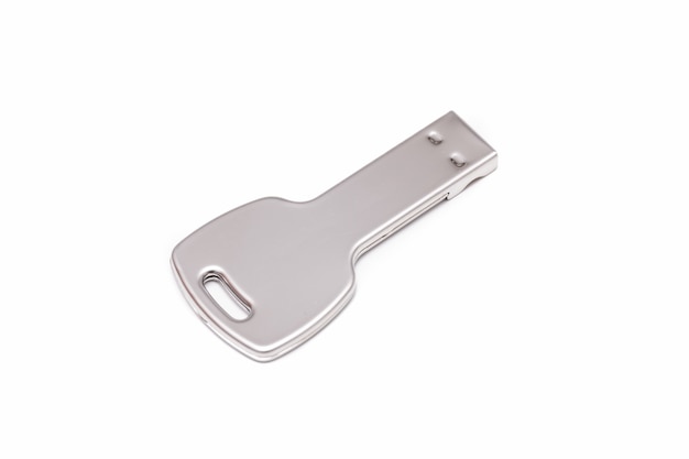 Foto pendrive em forma de chave em branco