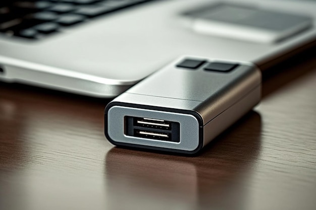 Pendrive sobre mesa Memória USB Flash Drive mais conhecido como pendrive é um dispositivo constituído por uma memória flash que tem a função de armazenar dados em tamanhos GB
