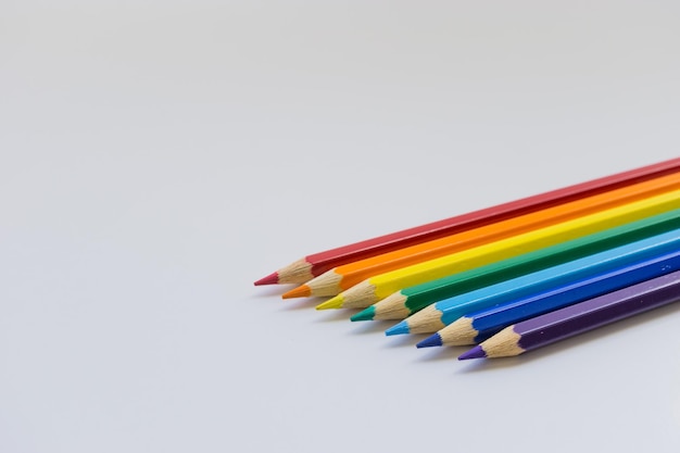 Pênis multicoloridos sobre fundo branco