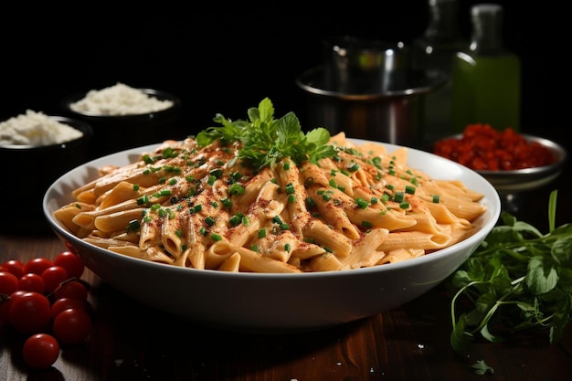 Penne com molho de vodca