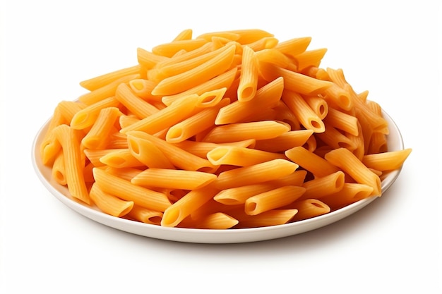 Penne Rigate Pastaon Fondo aislado IA generativa