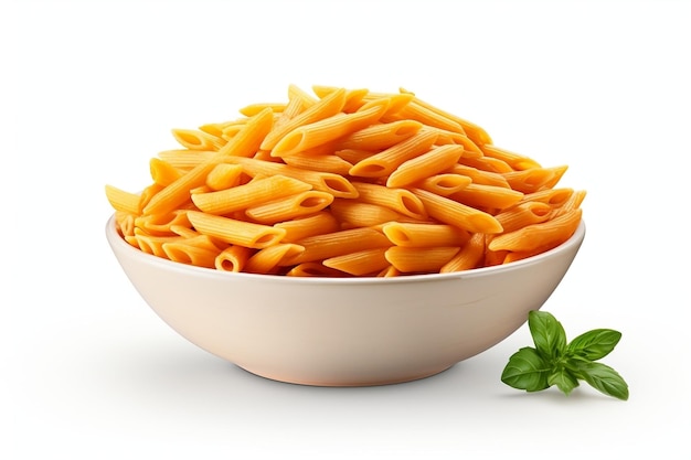 Penne Rigate Pastaon Fondo aislado IA generativa