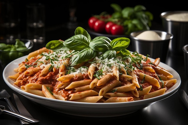 Penne con salsa de vodka