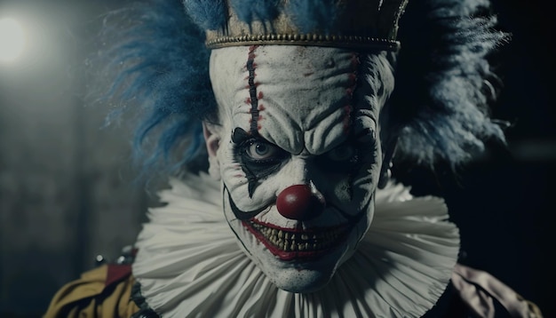 Pennywise o palhaço do filme é assustador