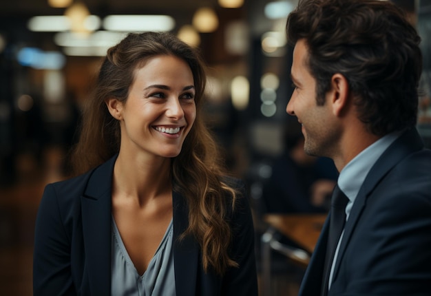 Los pensamientos de los clientes están girando con la emoción de ambos