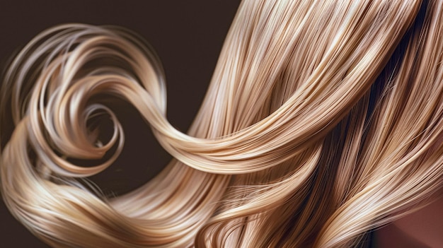 Penteado beleza e cuidados com o cabelo longo loiro cabelo saudável textura fundo para cuidados com o pelo shampoo extensões de cabelo e salão de cabelos