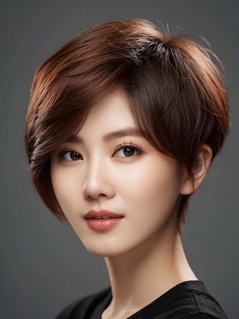 Penteado de mulher coreana 8