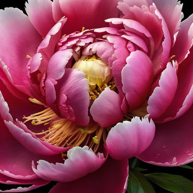 Peony Paeonia spp hiper realista hiper detalhado em close up 2