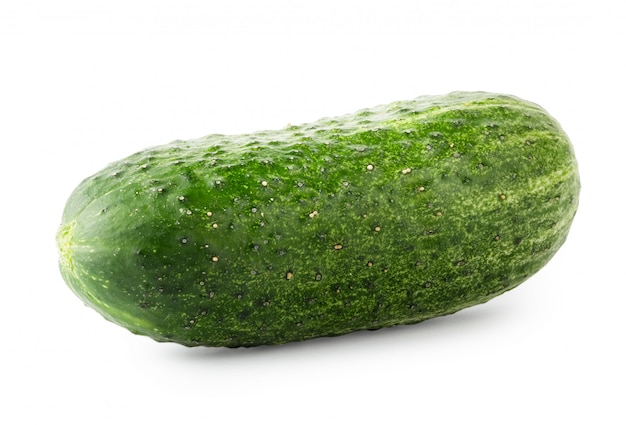 Pepino cru suculento verde