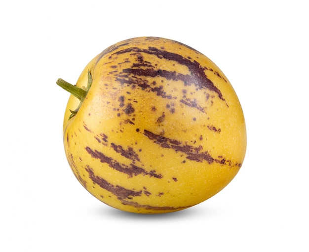 Pepino Melonen auf einem weißen