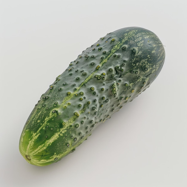 un pepino sobre un fondo blanco