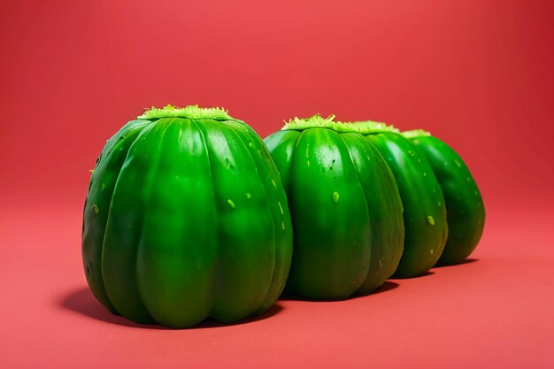 Foto el pepino verde es una verdura nutritiva, deliciosa y fresca. el papel tapiz es una ilustración de fondo.