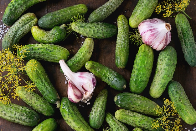 Pepinos para decapado