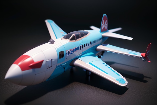 Pequena aeronave espacial privada Mostra crianças modelo de avião de brinquedo papel de parede Ilustração de fundo