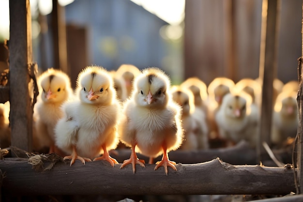 Pequeña bandada de pollos Farm Life Ai