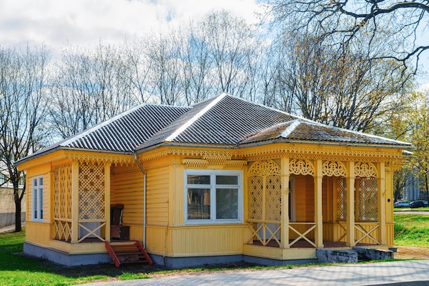 Pequeña casa de campo de madera con terraza, Vilnius