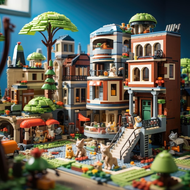 la pequeña ciudad de lego