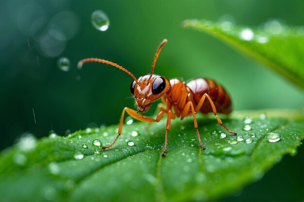 Pequena formiga vermelha