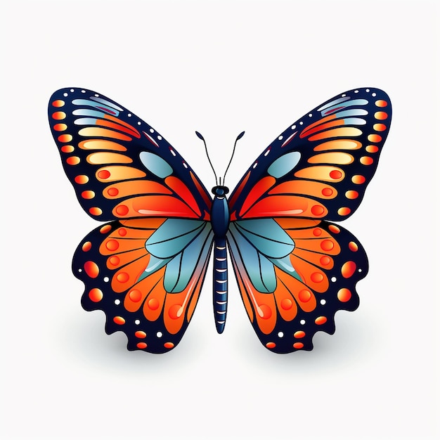 Foto pequeña mariposa azul rosa carmesí mariposa duque de borgoña mariposa rajah brookes ala de pájaro