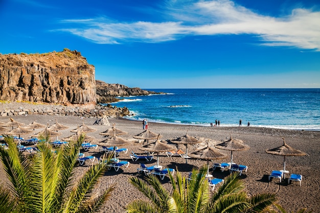 Pequeña playa en el pueblo de Callao Salvaje en Tenerife, Islas Canarias, España