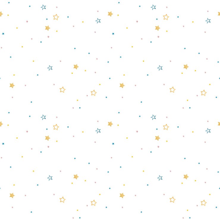 Foto pequenas estrelas bonitas padrão sem costura pequenas estrelas bonitas amarelo rosa e azul aquarela ilustração em