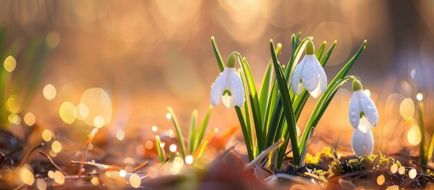 Pequeñas flores de primavera