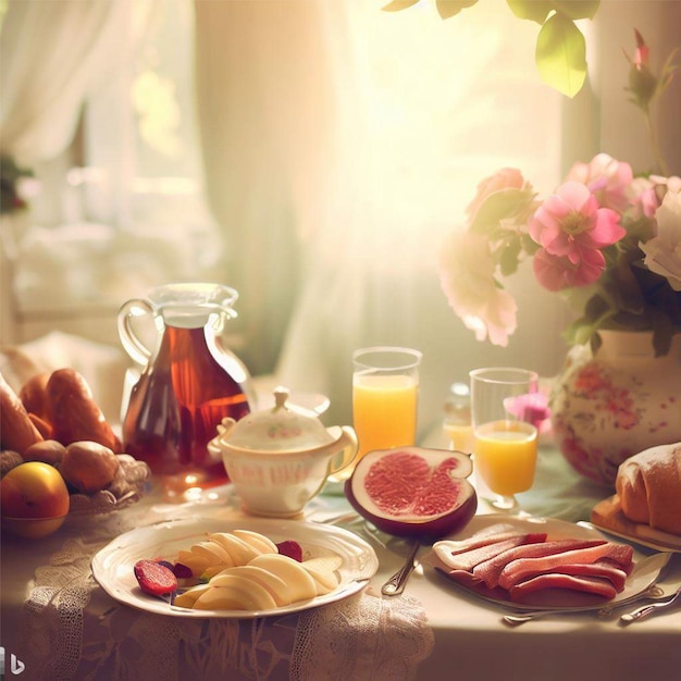 Pequeno-almoço da manhã