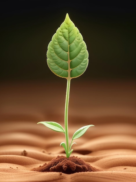 Foto un pequeño árbol verde de fondo