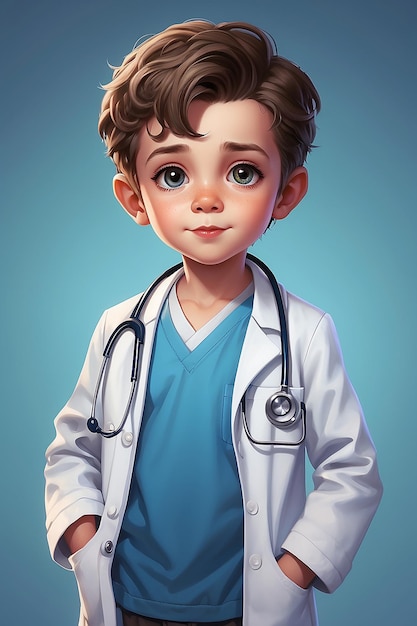 Pequeño doctor lindo