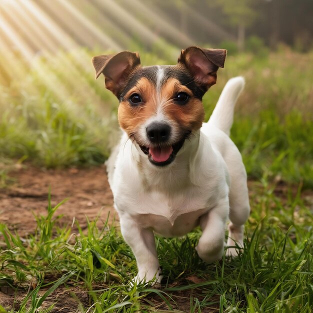 Foto pequeno jack russell terrier