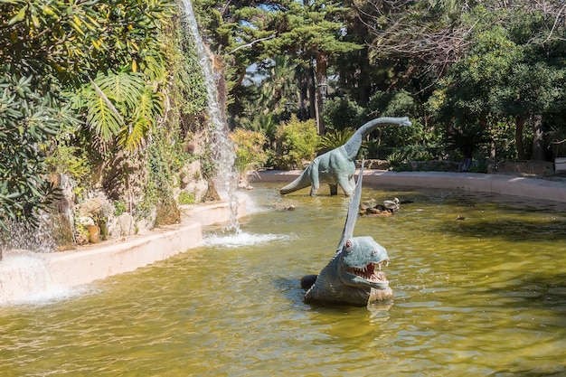 Pequeño lago en el Parque Genovés Cádiz Andalucía España