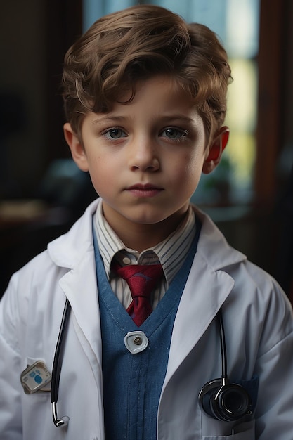 Un pequeño y lindo doctor.