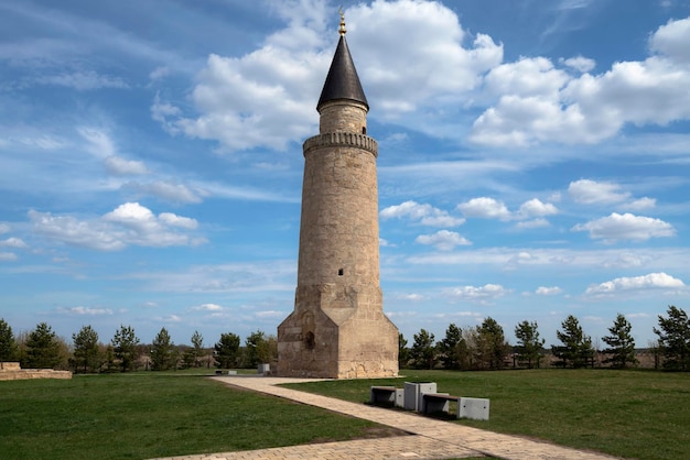 Pequeño minarete en el Museo Histórico y Arquitectónico de BulgariaReserve Bolgar Tatarstan Rusia