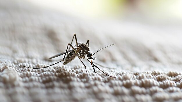 Un pequeño mosquito de cerca