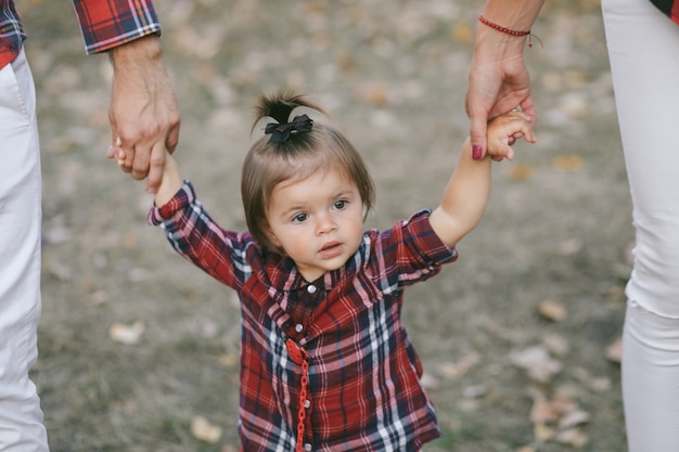 Pequeño padre de los bosques poco rojo