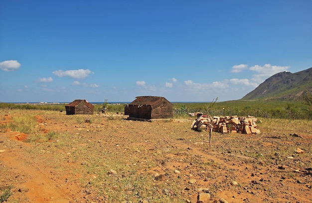 El pequeño pueblo de la isla de Socotra Océano Índico Yemen