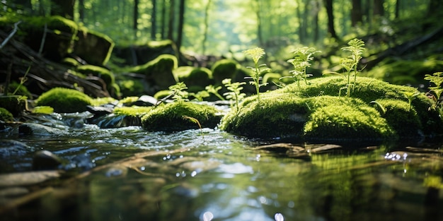 pequeño río forestal