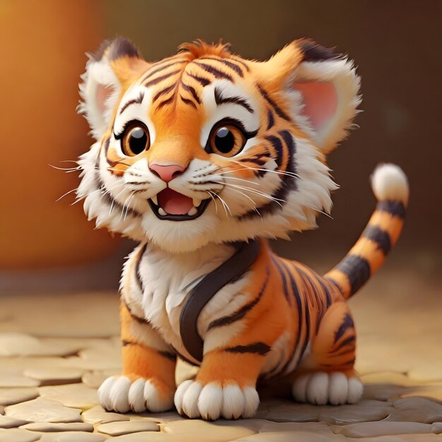 El pequeño tigre de dibujos animados