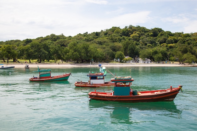 Pequenos barcos de pesca