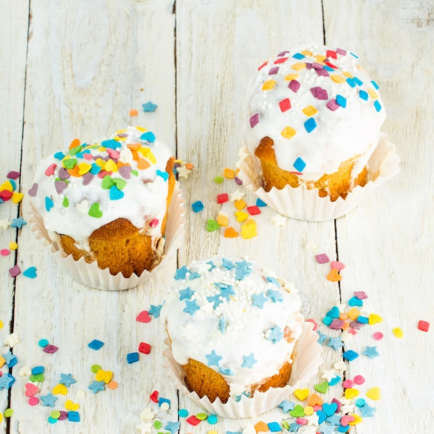 Pequeños pasteles sabrosos