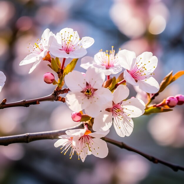 La pera florece en primavera