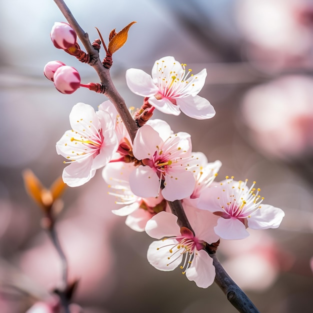 La pera florece en primavera